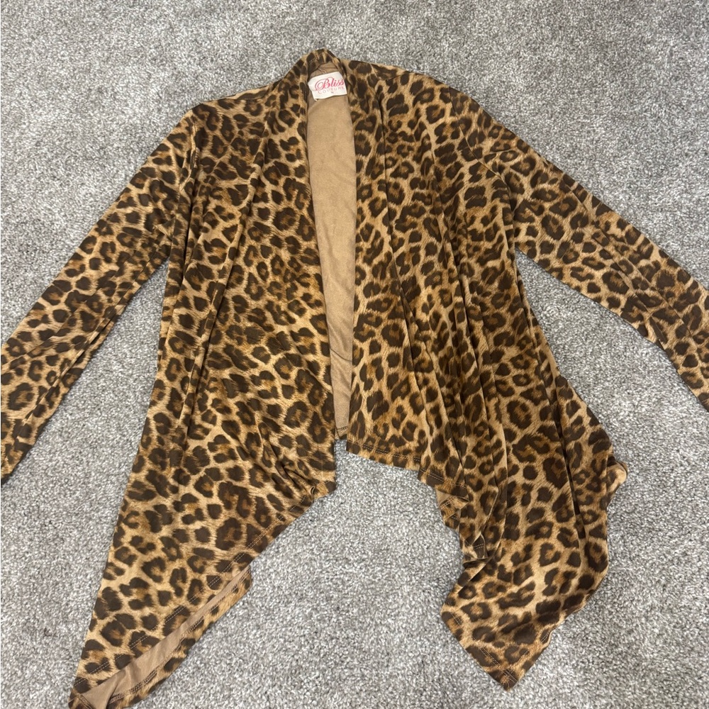 Leopard Print Women's Cardigan